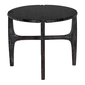 Noir Bucks Side Table in Sombre Finish - Stylish Minimalist Accent for Modern Living & Functional Storage AE-328SR