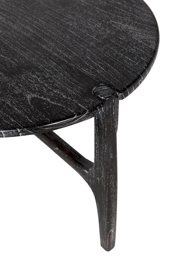 Noir Bucks Side Table in Sombre Finish - Stylish Minimalist Accent for Modern Living & Functional Storage AE-328SR
