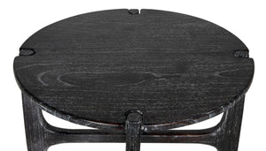 Noir Bucks Coffee Table - Minimalist Mindi Wood Design with Sombre Finish for Elegant Living Spaces AE-329SR