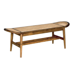 Noir Wayland Bench in Teak - Timeless Minimalist Design for Entryways, Living Rooms, & Patios AE-335T