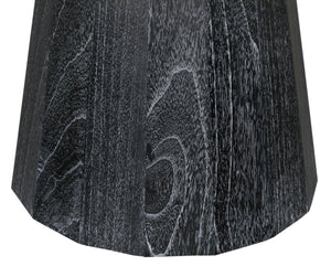 Noir Harlow Coffee Table - Elegant Cinder Black Mindi Wood Design for Modern Living Spaces & Style AE-336CB