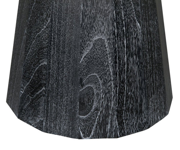 Noir Harlow Coffee Table - Elegant Cinder Black Mindi Wood Design for Modern Living Spaces & Style AE-336CB