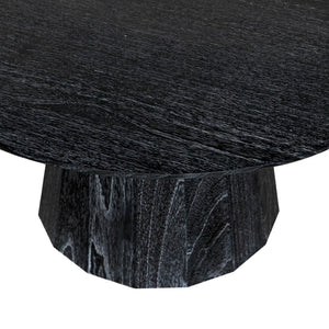 Noir Harlow Coffee Table - Elegant Cinder Black Mindi Wood Design for Modern Living Spaces & Style AE-336CB