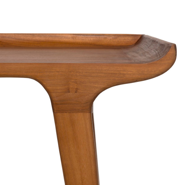 Noir Mandrake Desk - Premium Teak Workspace with Brass Accents, Timeless Design for Home & Office Use AE-346T