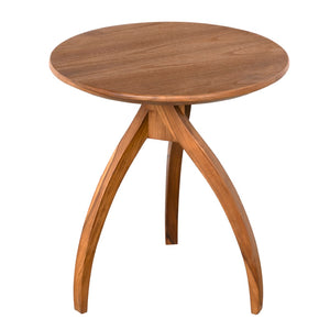 Noir Vikram Side Table - Modern Teak Accent Table with Clean Lines for Living Rooms & Bedrooms, 20x20x21.5 AE-347T