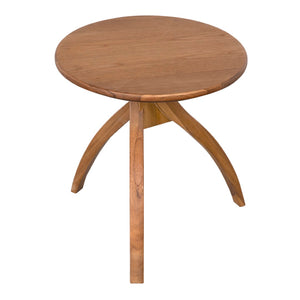 Noir Vikram Side Table - Modern Teak Accent Table with Clean Lines for Contemporary Living Spaces AE-349T