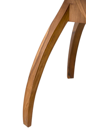 Noir Vikram Side Table - Modern Teak Accent Table with Clean Lines for Contemporary Living Spaces AE-349T