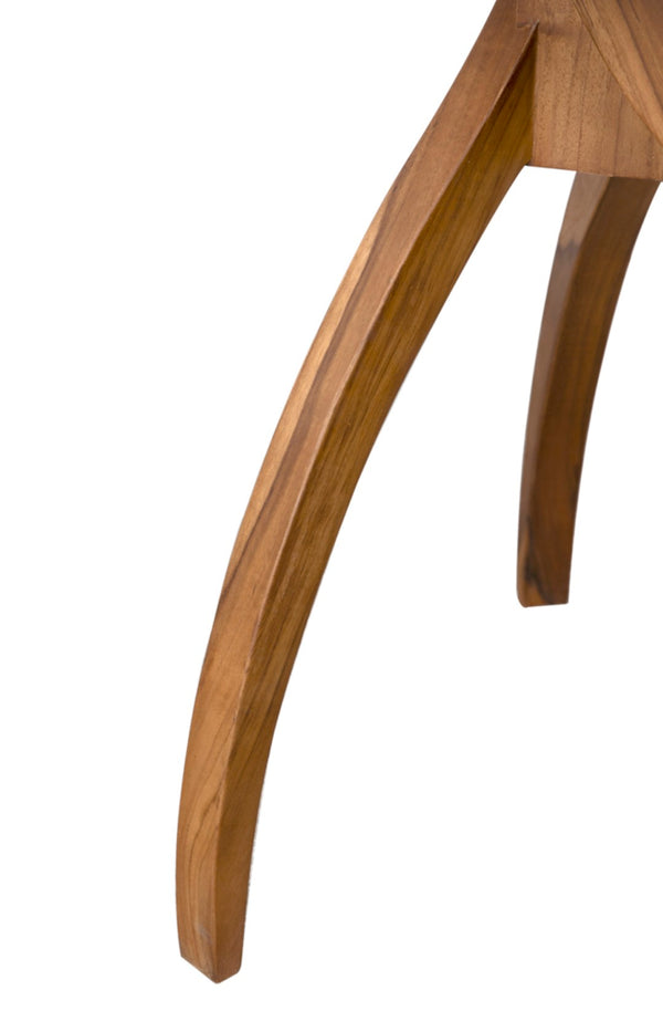 Noir Vikram Side Table - Modern Teak Accent Table with Clean Lines for Contemporary Living Spaces AE-349T