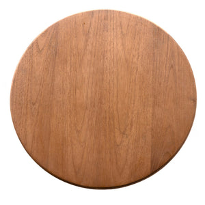 Noir Vikram Side Table - Modern Teak Accent Table with Clean Lines for Contemporary Living Spaces AE-349T