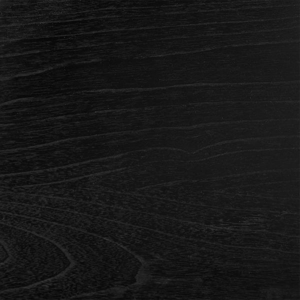 Noir Fleming Sculptural Coffee Table – Asymmetrical Teak & Charcoal Design with Open Shelving for Chic Spaces AE-355TCHB