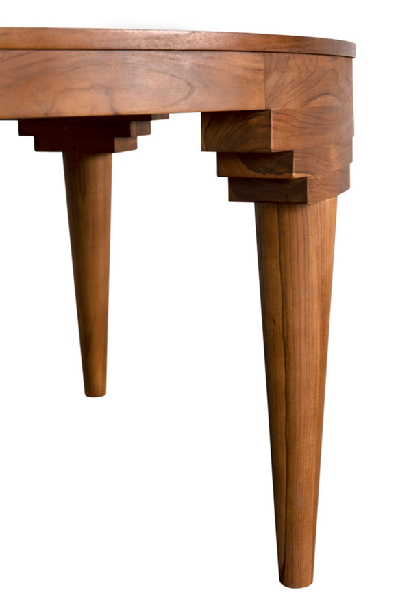 Noir Davis Dining Table: Elegant Teak Round Centerpiece for Stylish Dining, Easy Care, and Timeless Appeal AE-356T
