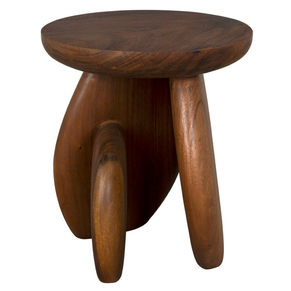 Noir Boko Side Table - Solid Teak Accent Piece with Minimalist Design for Living Rooms & Bedrooms AE-360T