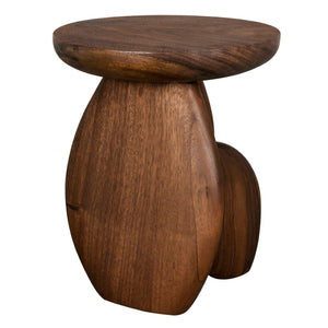 Noir Boko Side Table - Solid Teak Accent Piece with Minimalist Design for Living Rooms & Bedrooms AE-360T