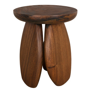 Noir Boko Side Table - Solid Teak Accent Piece with Minimalist Design for Living Rooms & Bedrooms AE-360T