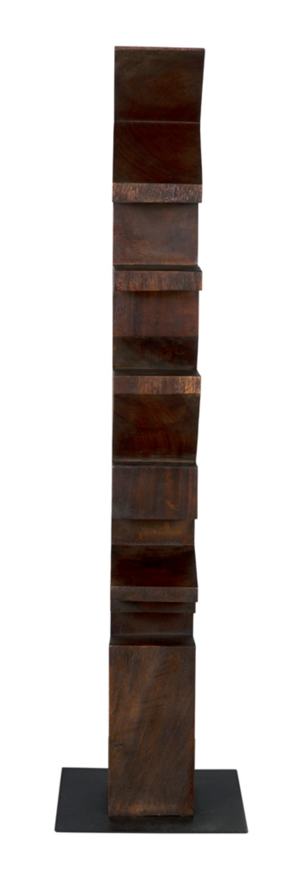 Noir Totem Statue, Hand-Hewn Munggur Teak Art Piece – Contemporary Design for Modern Interiors & Spaces AE-69