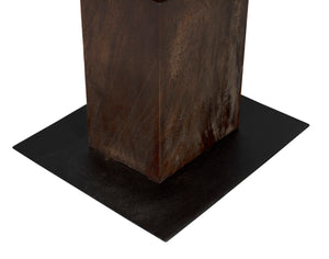 Noir Totem Statue, Hand-Hewn Munggur Teak Art Piece – Contemporary Design for Modern Interiors & Spaces AE-69