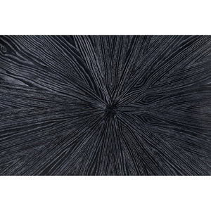 Noir Yuhuda Coffee Table, Cinder Black - Urban Modern Centerpiece with Durable Mindi Wood for Stylish Living AE-80CB