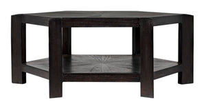 Noir Yuhuda Coffee Table - Artisan-Crafted Mindi Wood with Sombre Finish for Modern Living Spaces AE-80SR