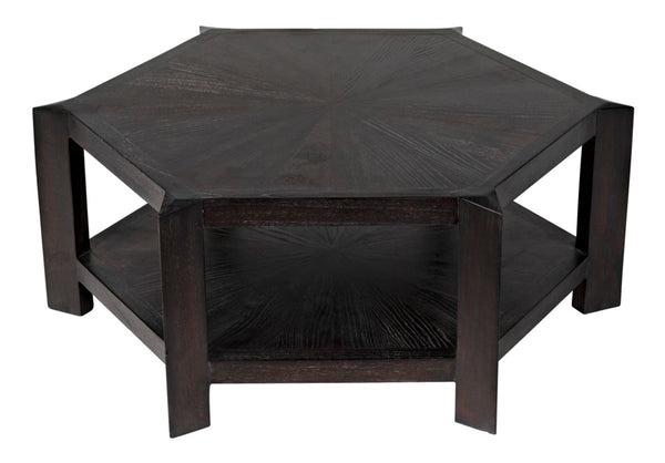 Noir Yuhuda Coffee Table - Artisan-Crafted Mindi Wood with Sombre Finish for Modern Living Spaces AE-80SR