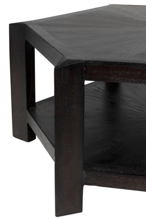 Noir Yuhuda Coffee Table - Artisan-Crafted Mindi Wood with Sombre Finish for Modern Living Spaces AE-80SR