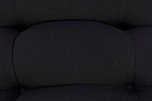 Noir Hanzo Chair - Chaise-Style Comfort with Durable Iron Legs & Modern Charcoal Black Finish for Any Space AE-85CHB