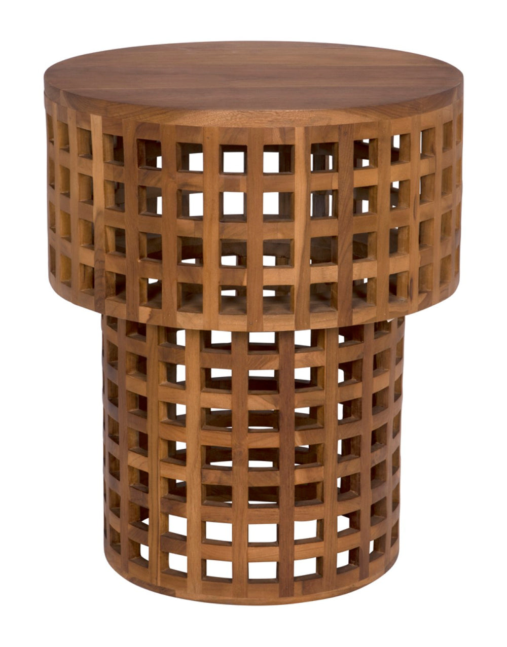 Noir Flynn Side Table - Artisan-Crafted Teak Wood Accent Table for Modern Minimalist Living Spaces AE-97T