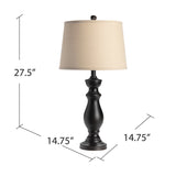 Griffin Metal Table Lamp AER658BRZSNG Evolution by Crestview Collection