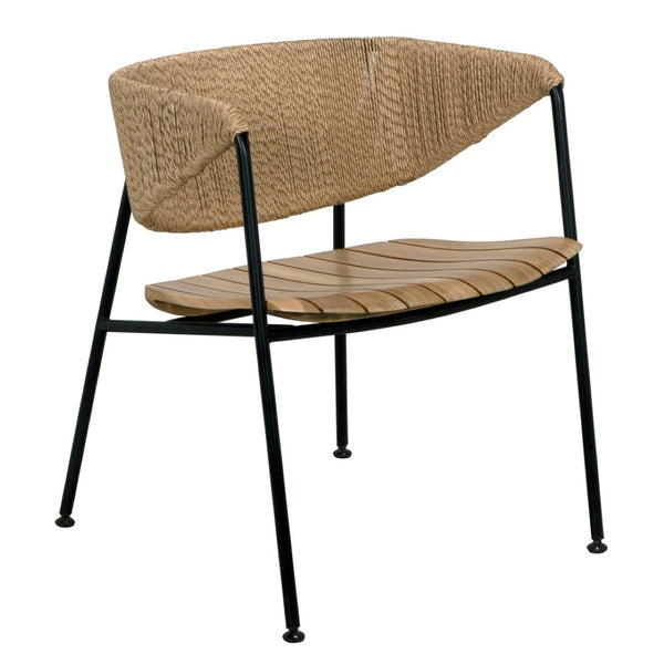 Noir Helena Chair - Handcrafted Teak & Seagrass Dining Chair with Modern Elegance for Any Space AF-29