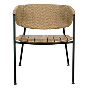 Noir Helena Chair - Handcrafted Teak & Seagrass Dining Chair with Modern Elegance for Any Space AF-29
