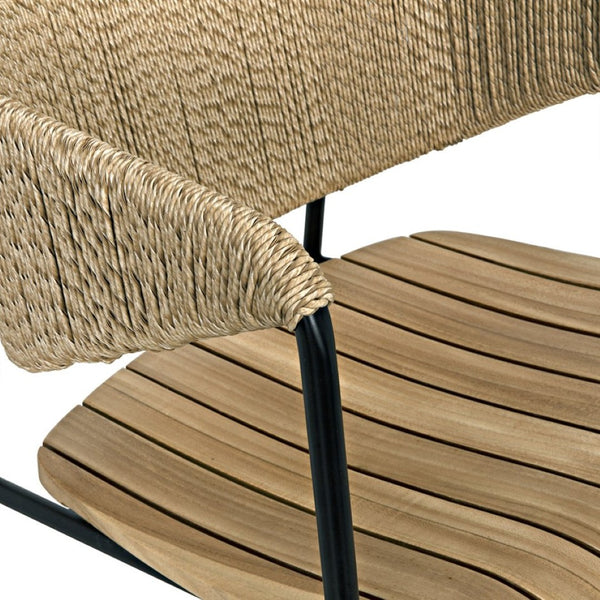 Noir Helena Chair - Handcrafted Teak & Seagrass Dining Chair with Modern Elegance for Any Space AF-29