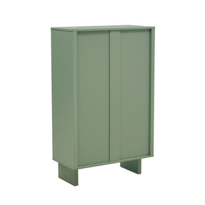 Manhattan Comfort Ella Accent Cabinet - Effortlessly Elegant Storage Solution With Adjustable Shelves For Any Room Sage Green Mdf Af003-gr