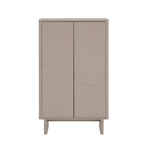 Manhattan Comfort Ella Accent Cabinet - Effortlessly Elegant Storage Solution With Adjustable Shelves For Any Room Mocha Mdf Af003-mo