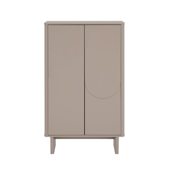 Manhattan Comfort Ella Accent Cabinet - Effortlessly Elegant Storage Solution With Adjustable Shelves For Any Room Mocha Mdf Af003-mo