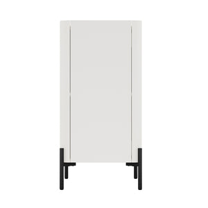Manhattan Comfort Abbey Accent Cabinet - Elegant Storage Solution With Adjustable Shelves For Stylish Home Organization Maple And Off White Mdp Af004-ow