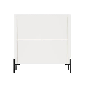 Manhattan Comfort Abbey Accent Cabinet - Elegant Storage Solution With Adjustable Shelves For Stylish Home Organization Maple And Off White Mdp Af004-ow