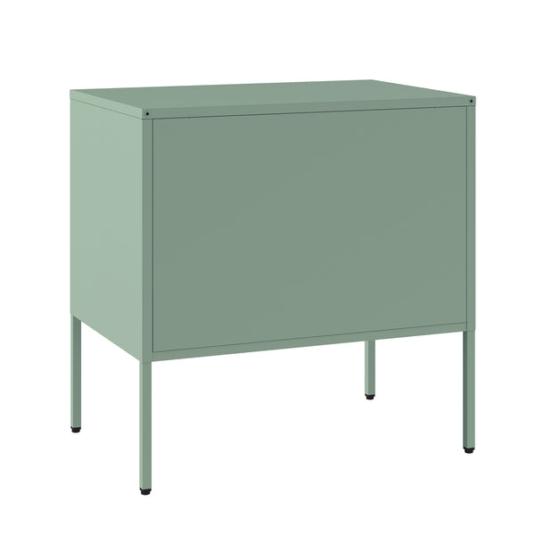 Manhattan Comfort Ava Accent Cabinet - Modern Charm With Adjustable Shelves For Stylish Organization In Any Room Green Steel Af005-gr