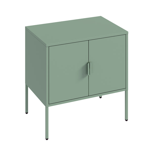 Manhattan Comfort Ava Accent Cabinet - Modern Charm With Adjustable Shelves For Stylish Organization In Any Room Green Steel Af005-gr