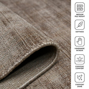 Amer Rugs Affinity Contemporary Striped Hand-woven Area Rug - Elegant Floor Art To Enhance Your Space Camel Viscose Afn140203