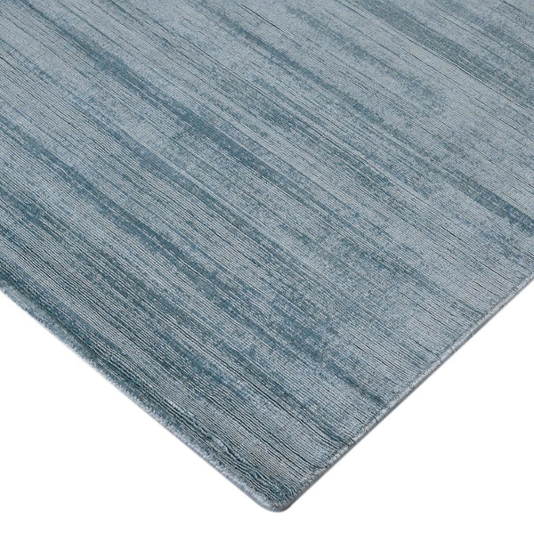 Amer Rugs Affinity Contemporary Striped Hand-woven Area Rug - Elegant Floor Art To Enhance Your Space Light Blue Viscose Afn50203
