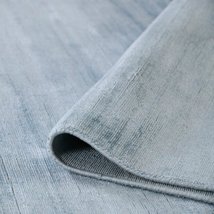 Amer Rugs Affinity Contemporary Striped Hand-woven Area Rug - Elegant Floor Art To Enhance Your Space Light Blue Viscose Afn50203