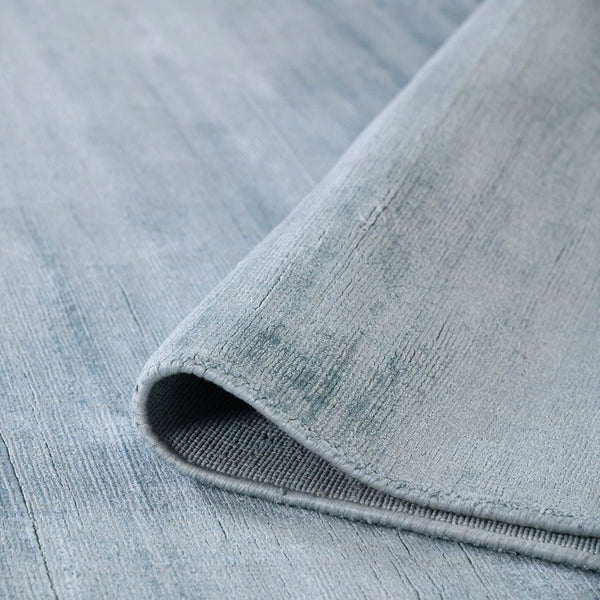 Amer Rugs Affinity Contemporary Striped Hand-woven Area Rug - Elegant Floor Art To Enhance Your Space Light Blue Viscose Afn50203