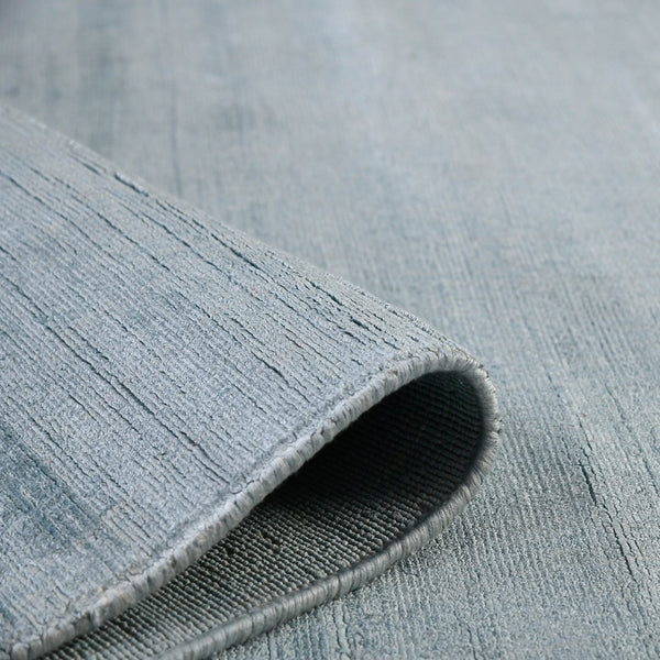 Amer Rugs Affinity Contemporary Striped Hand-woven Area Rug - Elegant Floor Art To Enhance Your Space Light Blue Viscose Afn50203