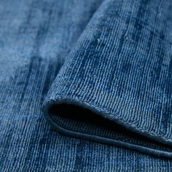 Amer Rugs Affinity Contemporary Striped Hand-woven Area Rug - Elegant Floor Art To Enhance Your Space Blue Sapphire Viscose Afn70203