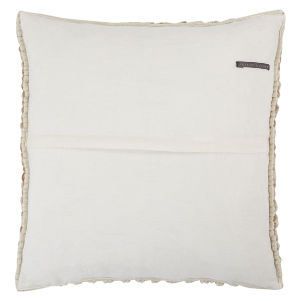 Jaipur Living Jaipur Living Madur Boucle Wool Linen Throw Pillow Cover for Sofa or Bed Tan PLC102347