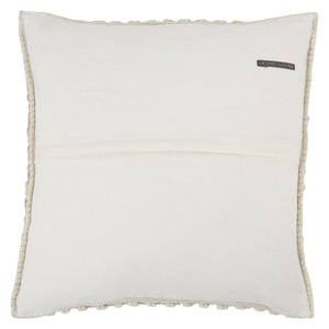 Jaipur Living Jaipur Living Madur Boucle Wool Linen Throw Pillow Cover for Sofa or Bed Light Taupe PLC102348