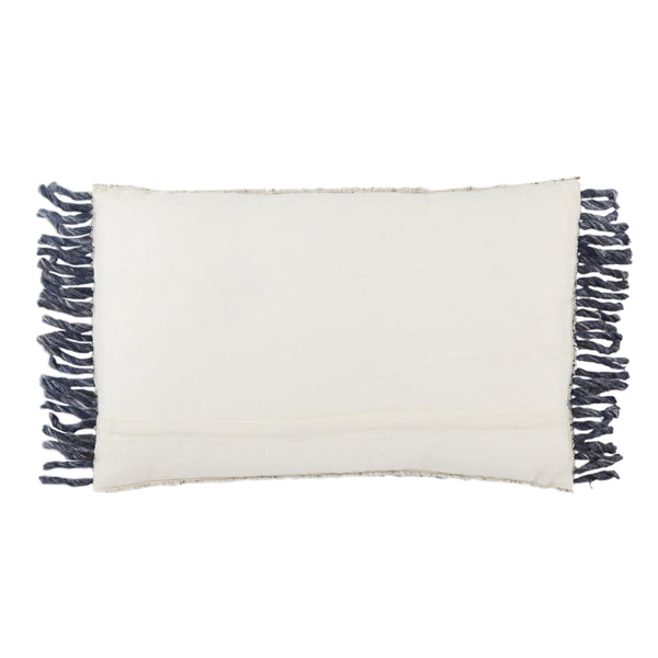 Jaipur Living Jaipur Living Honaz Wool Linen Lumbar Pillow with Tassel Fringe Global Boho Style Poly Fill PLW103584