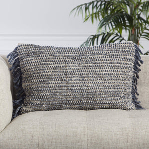 Jaipur Living Jaipur Living Honaz Wool Blend Lumbar Pillow Cover with Fringe Tassel Global Boho PLC102362