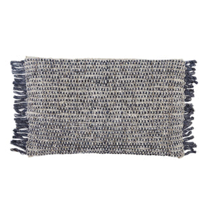 Jaipur Living Jaipur Living Honaz Wool Linen Lumbar Pillow with Tassel Fringe Global Boho Style Poly Fill PLW103584