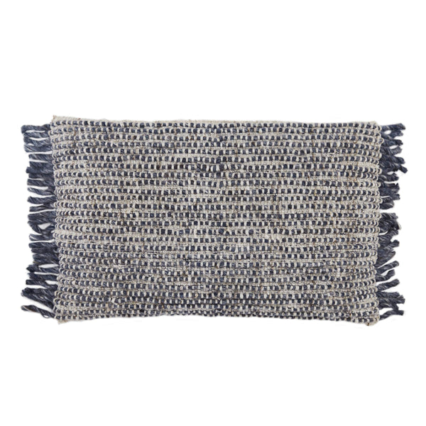 Jaipur Living Jaipur Living Honaz Wool Linen Lumbar Pillow with Tassel Fringe Global Boho Style Poly Fill PLW103584