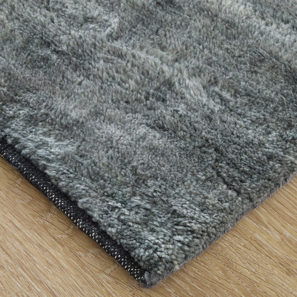 Feizy Rugs Agape Hand Knotted Wool Abstract Area Rug Organic Gray Ivory Living Room Accent 5'6" x 8'6" AGP69H6FCHL000E50